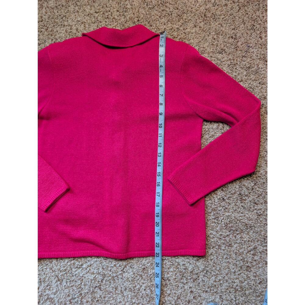 Laura by Alyzia Vintage 2Pc Knit Skirt Suit Womens 4 Pink Gold Button; Vintage - Picture 7 of 12